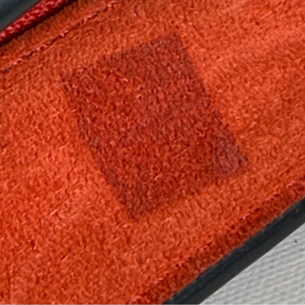 Rare Tory Burch Gemini Link Suede Shoulder Bag Red Gold Hardware – Showstopper - Picture 17 of 17